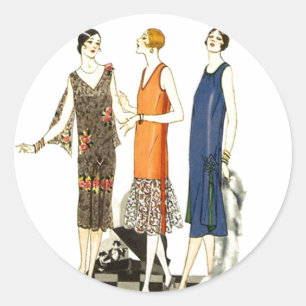 Sticker  Mode Dames Flapper Verschuiving Dress