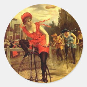 Sticker Modieuze Fietsen Racing  Fietsfiets