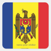 Sticker Moldavische vlag (Voorkant)