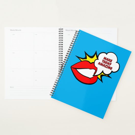 Sticker - Mond Speechballon + JOUWE TEKST & IDEE 1 Planner (Display)