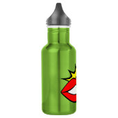 Sticker - Mond Spraakballon + UW TEKST & IDEE 1 Waterfles (Links)