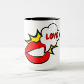 Sticker - Mondspraakwolk + JOUW TEKST & IDEE 1 Mok (Midden)