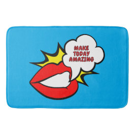 Sticker - Mondspraakwolk + UW TEKST & IDEE 1 Badmat
