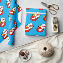 Sticker - Mondspraakwolk + UW TEKST & IDEE 1 Cadeaupapier