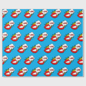 Sticker - Mondspraakwolk + UW TEKST & IDEE 1 Cadeaupapier (Vlak)