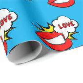 Sticker - Mondspraakwolk + UW TEKST & IDEE 1 Cadeaupapier (Rol Hoek)