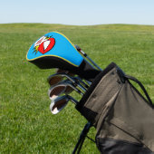 Sticker - Mondspraakwolk + UW TEKST & IDEE 1 Golfheadcover (Insitu)