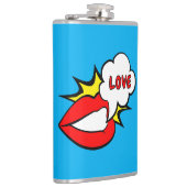 Sticker - Mondspraakwolk + UW TEKST & IDEE 1 Heupfles (Rechts)