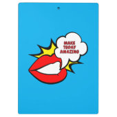 Sticker - Mondspraakwolk + UW TEKST & IDEE 1 Klembord (Achterkant)