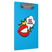 Sticker - Mondspraakwolk + UW TEKST & IDEE 1 Klembord (Rechts)
