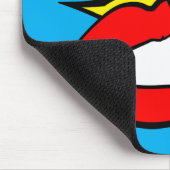 Sticker - Mondspraakwolk + UW TEKST & IDEE 1 Muismat (Hoek)