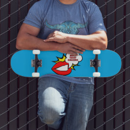 Sticker - Mondspraakwolk + UW TEKST & IDEE 1 Persoonlijk Skateboard