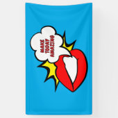Sticker - Mondspraakwolk + UW TEKST & IDEE 1 Spandoek (Verticaal)