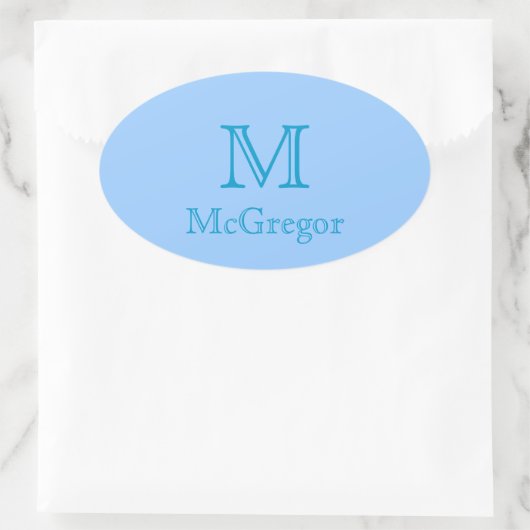 Sticker - Monogram met naam 3 (Tas)