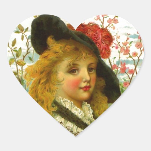 Sticker Mooie  Victoriaans Kleding Modes (Voorkant)