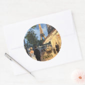 STICKER Mooie waterverf van reis naar Parijs (Envelop)