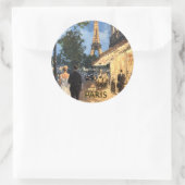 STICKER Mooie waterverf van reis naar Parijs (Tas)