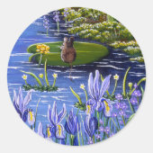 Sticker Mouse 2 Lilypad (Voorkant)