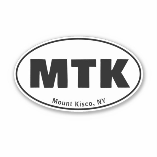 Sticker - MTK - Mount Kisco, NY (Voorkant)
