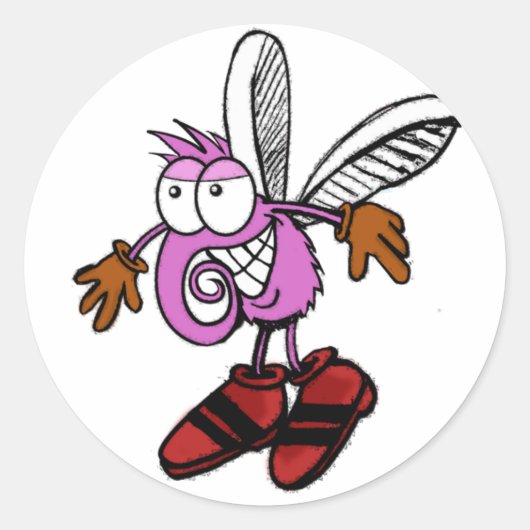 sticker_Muggen Ronde Sticker (Voorkant)