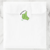 Sticker Munchimonster Green duimen omhoog! Trofee (Tas)