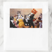 Sticker Musical Soiree Zingend Kattenconcert (Tas)