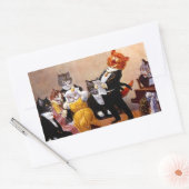 Sticker Musical Soiree Zingend Kattenconcert (Envelop)