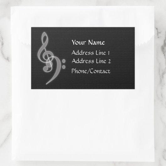 Sticker Muziekadres (Tas)