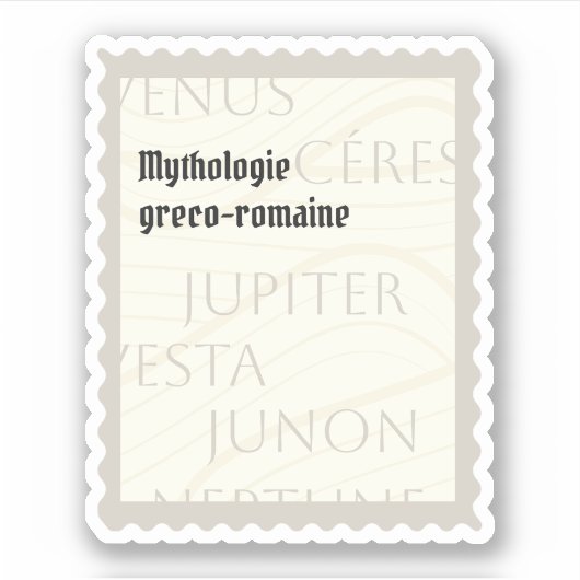 Sticker mythologie greco-romaine (Voorkant)