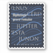 Sticker mythologie greco-romaine bleu (Voorkant)