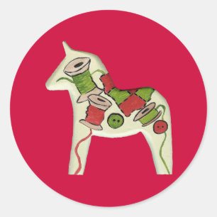 Sticker naaigarend paard