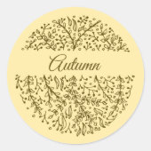 Sticker najaar, Herfst (Voorkant)