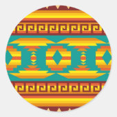 Sticker "Native American Pattern" (Voorkant)