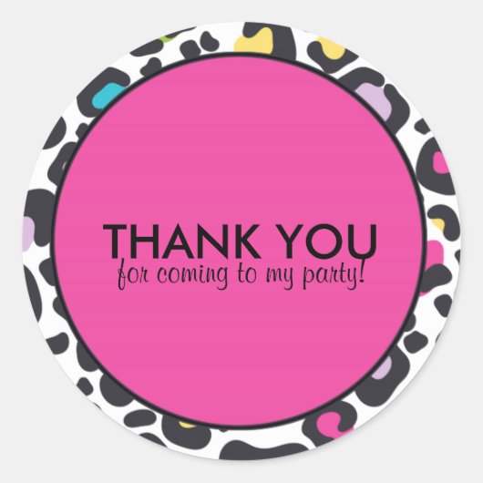 Sticker | Neon Leopard Print (Voorkant)