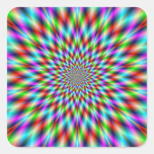 Sticker Neon Star Exploding (Voorkant)