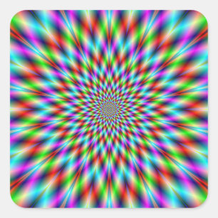 Sticker Neon Star Exploding