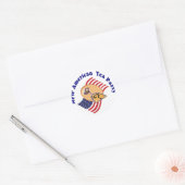 Sticker-New American Tea Party Ronde Sticker (Envelop)