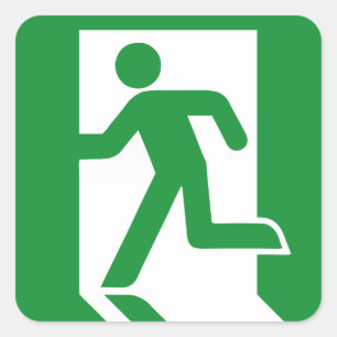 Sticker nooduitgangen