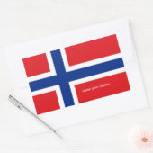 Sticker Noorse vlag (Envelop)