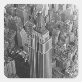 Sticker NYC  Aerial Empire State Building