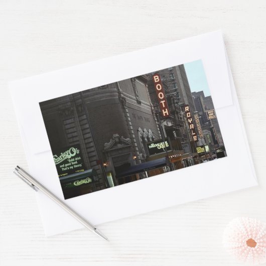 Sticker NYC  theaterwijk op Broadway (Envelop)