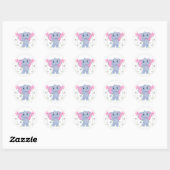 Sticker-olifant Ronde Sticker (Vel)