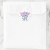 Sticker-olifant Ronde Sticker (Tas)