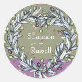 Sticker Olive Branch Wedding