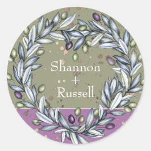 Sticker Olive Branch Wedding
