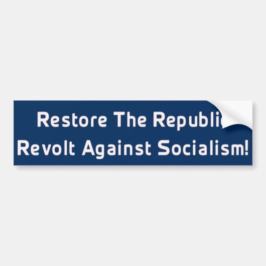 Sticker om Republiek te Herstellen (Voorkant)
