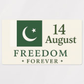 Sticker Onafhankelijkheidsdag Pakistan - 14 august (Design 1)