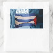 Sticker onder Cubaanse vlag (Tas)