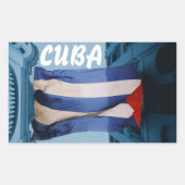 Sticker onder Cubaanse vlag (Voorkant)