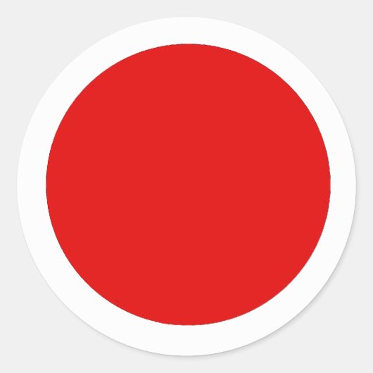 Sticker onder Japanse vlag (Voorkant)